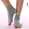 Anti Fatigue Anti Blister Anti Slip 5 Toe Grip Women Yoga Socks Wholesale Socks with Rubber Soles