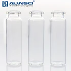 20ml clear glass autosampler crimp headspace vial short neck for Perkin Elmer