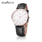 OEM logo Quartz Watches with Genuine leather bracelet Ronda movement Clock