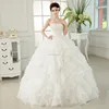 Beaded Ruffles China Cheap Bridal Wedding Dresses