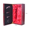 Holds double wine wood gift box for 2 bottle