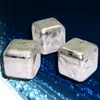 metal ice cube Bar Accessories Type and Stainless Steel Metal Type chilling stones