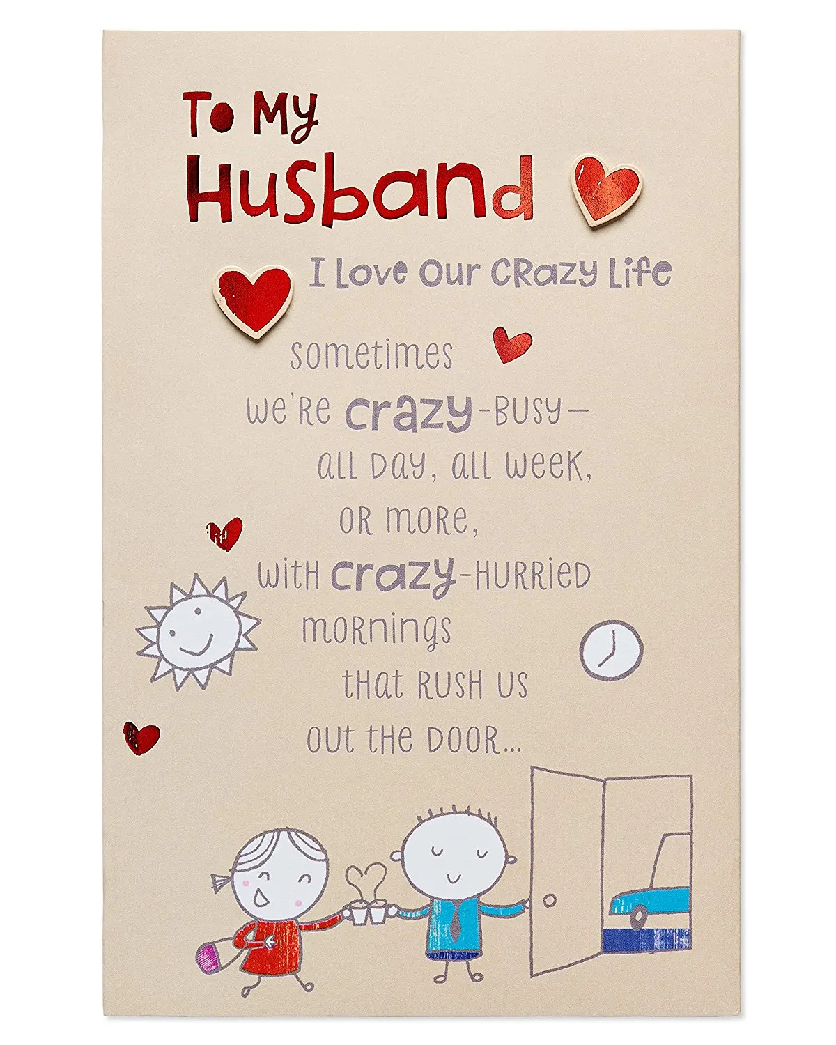 american greetings crazy life birthday card for husband with
