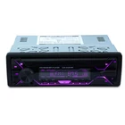 Bosstar 1 Din Car MP3 MP4 Player Car Radio with FM+Bluetooth+Detachable Panel+7 Color Backlight