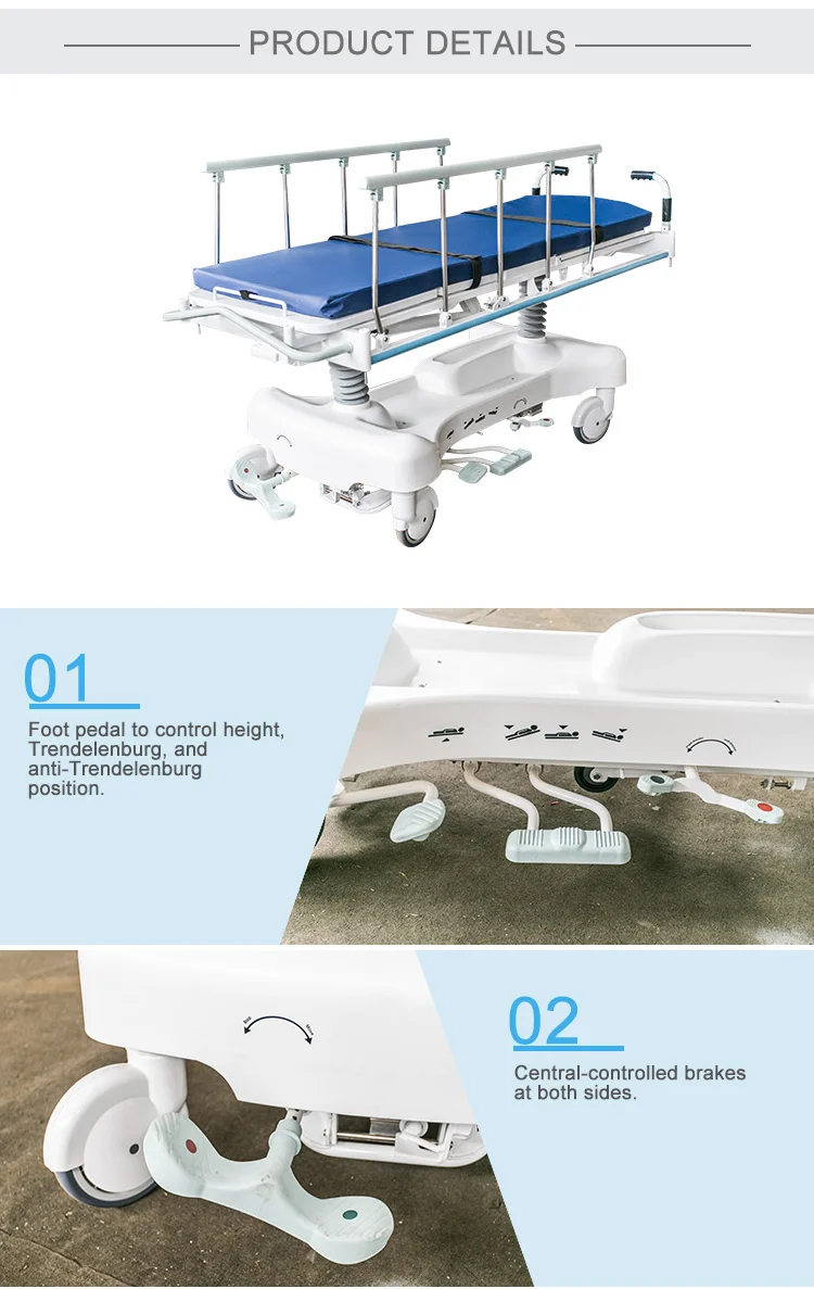 Bt Tr001 Ambulance Trolley Room Transfer Bed Medical Emergency Price