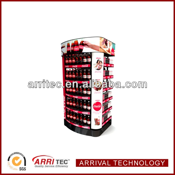 5-tier Floor Supermarket Coca Cola Display Rack