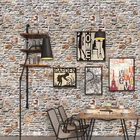 QZ-010 Stone Brick Murals Self-adhesive Peel & Stick Wallpaper 3D for Home Decoration
