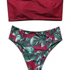Tropical style Padded Beachwear Women Two Piece Swimwear Bathing Suits Beach Sexy Bikini