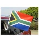 Wholesale custom printing 100% polyester south africa car window flag with plastic holder
