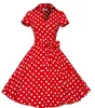 trade assurance Retro Style Cotton 50s Polka Dots Dress 1950s Vintage dresses