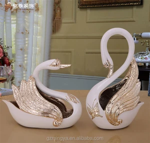 polyresin swan wedding decoration, polyresin swan