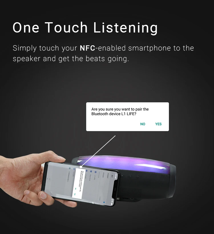 SODO L1 Light Show 3D Sound LED Wireless Bluetooth Speaker - ANKUX.COM