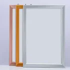 AR8002 Factory Price Wall Mounted Type Single Sided Round Shape Edge Lit Frameless Fabric LED Light Box for Advertising