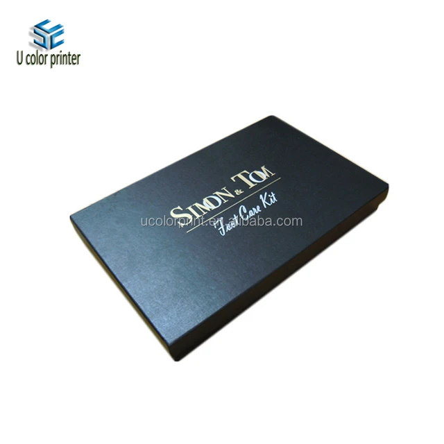 printed black perfume gift box packaging cardboard box with