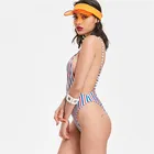 High Quality Luxury Popular swimwear one piece swimsuit sexy Deep V swimwear bikinis