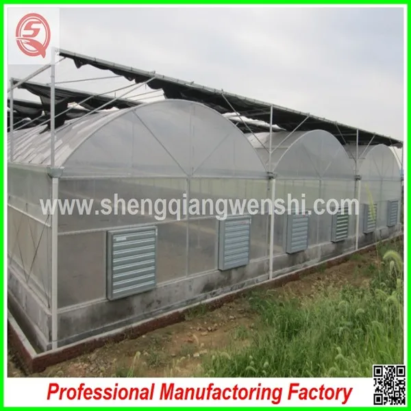 High quality multi-span plastic film greenhouse for agriculture