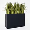 Factory sales light weight durable large black tall metal steel planters for home and garden