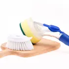 Kitchen Pot Cleaning Multifunction Brush With Long Handle and Dosing