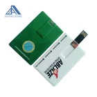 Personalized credit card shaped usb flash drive, memory stick with custom logo