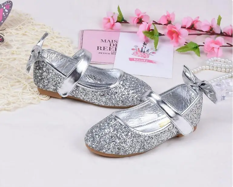 Girls Sequins leather sandals-28