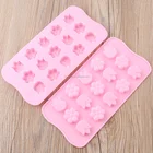 Food Grade 15 Cavity Tulips Baking Cake Heat Resistant Chocolate Candy DIY Fondant Silicone Mold