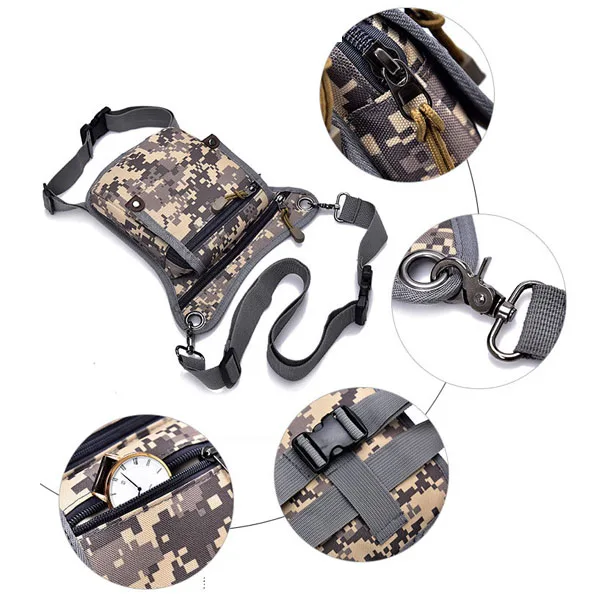 China suppliers unisex sport leg pouch hip bag outdoor camo waist belt bag