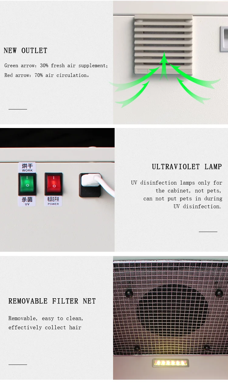 Manufacturer High Quality Pet Dryer Cage Pet Cat Dog Hair Dryer Professional Pet Grooming Brush Dryer