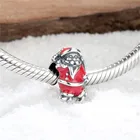 fashion custom made metal logo Santa Claus ohio state charms for bracelet