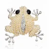 Rinhoo Jewelry frog pearl gold saree brooch pin designs