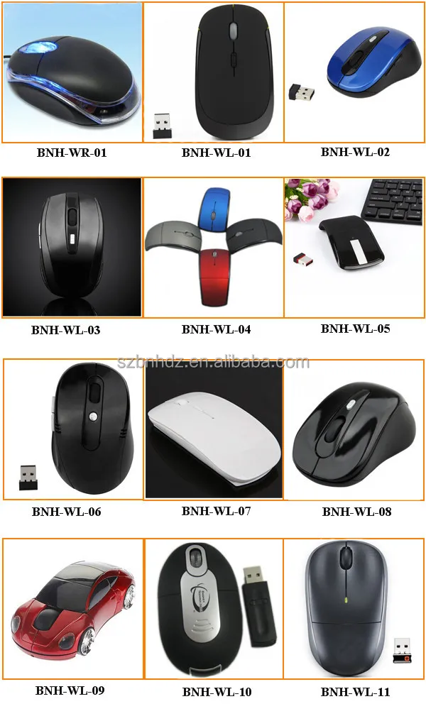 Nano receiver driver 2.4g wireless optical mouse for laptop