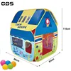 kids house shaped pop up tent for indoor and outdoor play