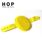 TPR silicone cat dog animal slicker hair grooming hand bath brush