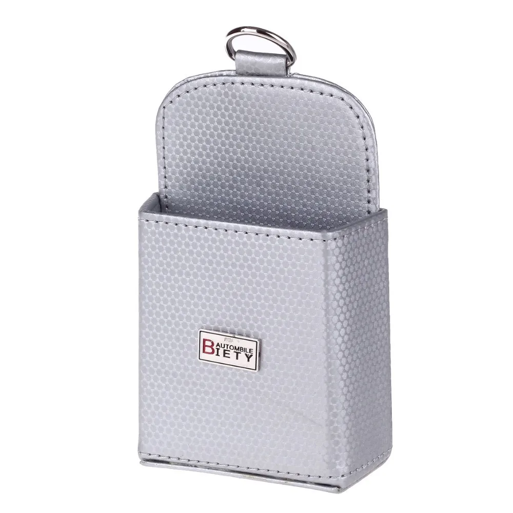 High Quality Grey Mini Car Tuyere Grocery Bags Car Bag Phone Pocket Car Pouch Glove Carbon Fiber Grain Upscale Grocery Bag P30
