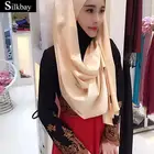 Scarf Scarf Manufacturers Scarf Women Hijab Wholesale Chiffon Custom Logo Silk Shawl