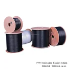 2000m/roll 4 core single-mode outdoor FTTH fiber optic Drop Wire Cable LSZH sheath G657A FTTH outdoor Fiber Optic Cable