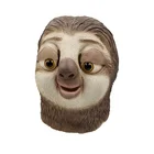 High quality Halloween Novelty Mask Costume Party Latex Sloth Flash Animal Funny Head Mask