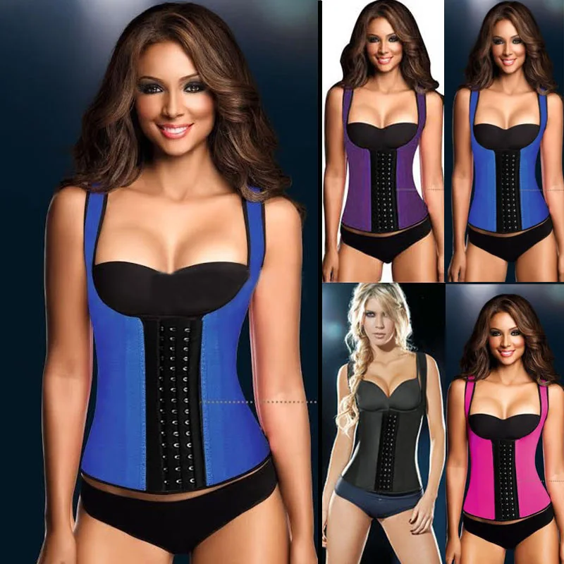 2015 Hot Sale Corset Vest Waist Shaper Corset Latex Waist Cincher Latex Waist Training Corsets Trainer