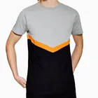 mens two tone colour block t shirt man clothing manufacturer