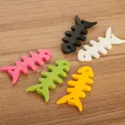 Mobile Phone Accessories gifts under 1 dollar fish bone plastic earphone magnetic cable holder