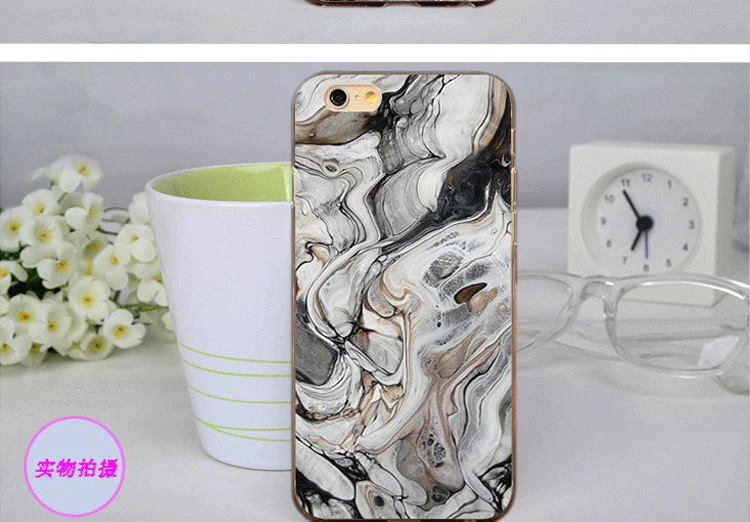 Color Printing Stone Case for Cell Phone With Marble for iphone 6 Cover Case