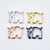 Dainty ELEPHANT Charm Micro Pave CZ Elephant Pendant Cubic Zirconia Gold/ Silver/ Rose Gold/ Black Animal Charm