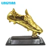 Metal Football Sports Awards Golden Trophy Shoe