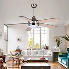 52 inch modern design 110v 220v ceiling exhaust air conditioning remote control luxury wood ceiling fan with light