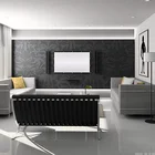 Wall mounted 100inch simple portable soft fabric projection screen with best view