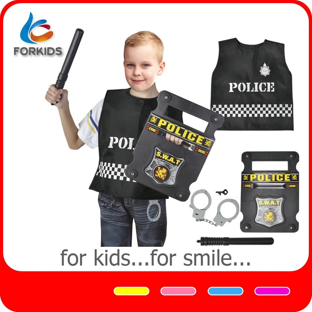 enfants d'âge préscolaire de luxe jeu de la police ensemble jouets,  habiller jeu de rôle policier jouet