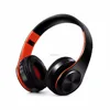 Stereo Sound Wireless Headphones Soft Leather Earmuffs Wireless Handsfree Headset with Built- in Mic for PC/Cell Phones/TV MP3