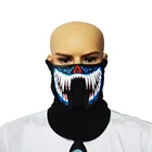 Hot Sale Brightness Mini Masquerade EL Mask LED Music Mouth Mask