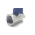 High Quality 316 Stainless Steel Mini Ball Valve for Water Oil Gas 1/8-1 inch