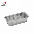 22x12x6.5cm 2 lb loaf pan disposable aluminium foil food containers with outside plastic dome lids rec22126f
