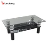 new model furniture living room glass teapoy table price glass console table